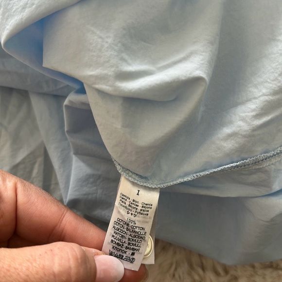 Forte Forte Button-Up Blue Size 8 - Picture 9 of 14